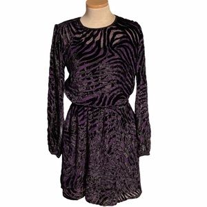 Michael Michael Kors Tiger Devore Velvet Dress XS
